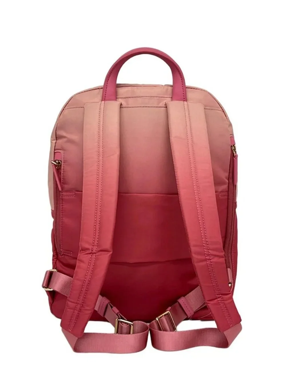 TUMI 196302POM Light Pink Pink Nylon Leather Backpack